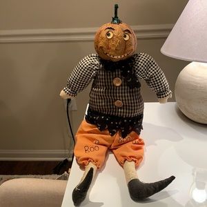 Pumpkin Man Halloween Decor